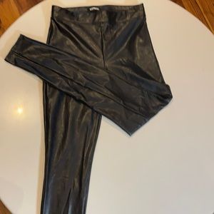 NWT Faux black leather pants size  XS